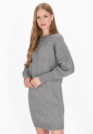 Abito in maglia - light grey melange