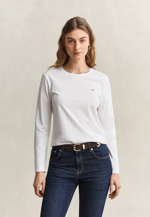 GANT, SHIELD - T-shirt à manches longues - weiß