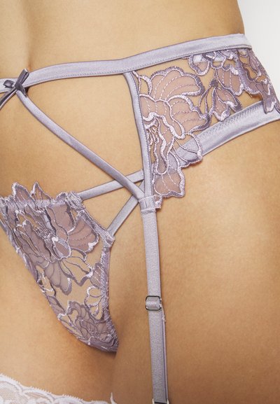 Fleur du Mal WHITNEY EMBROIDERY GARTER - Τιράντες - thistle