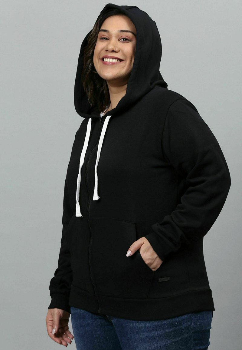 Damen Sweatshirts | Instafab Plus Sweatjacke black/schwarz - TW75708 Damen Sweatshirts | Instafab Plus Sweatjacke black/schwarz - TW75708