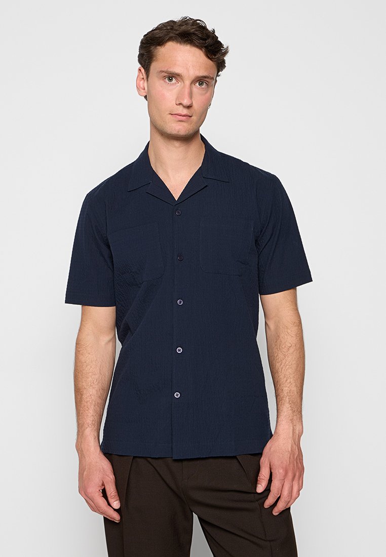 lindbergh Overhemd donkerblauw