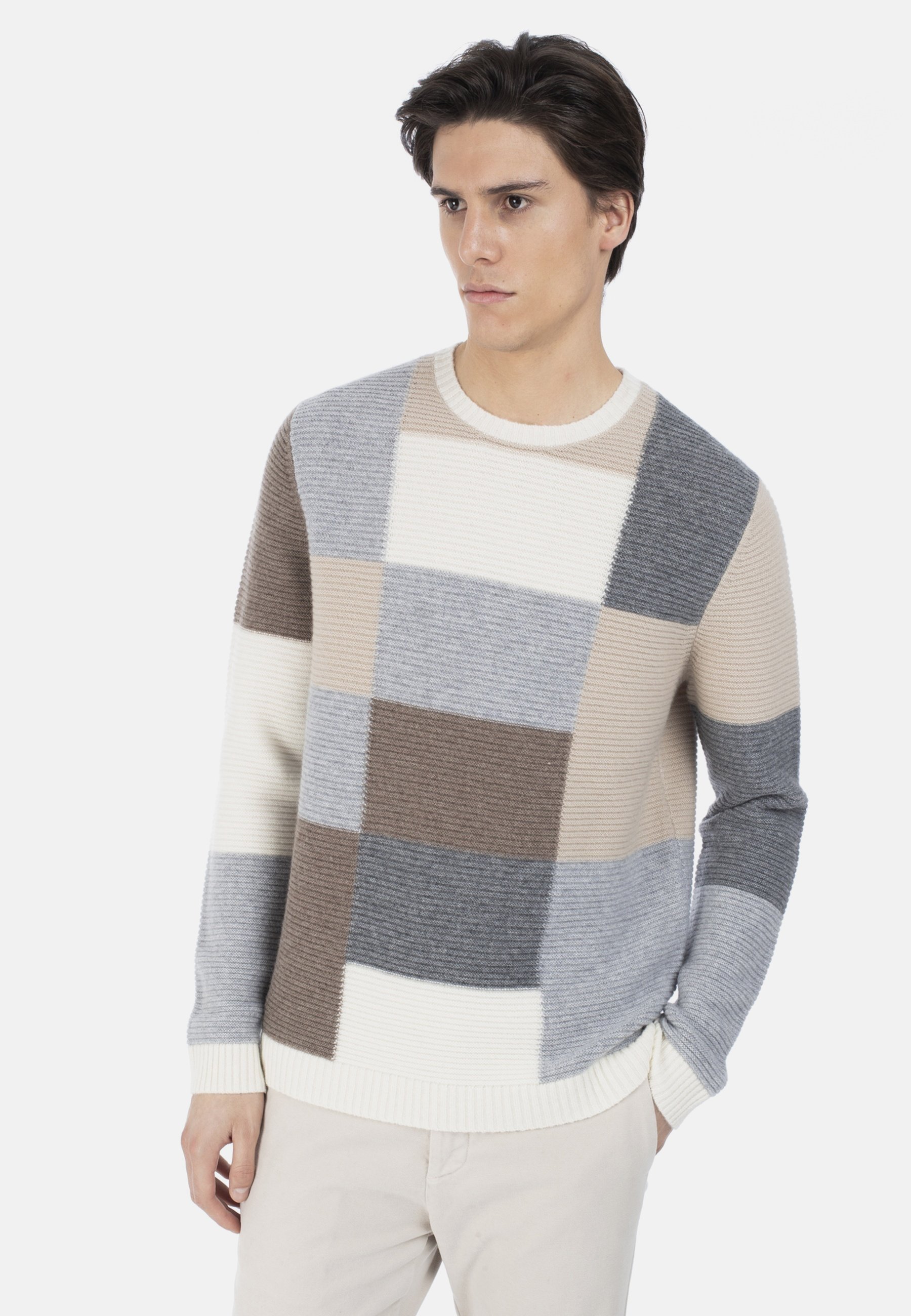 Cashmere C\u0026A | Maglione con percentuale di cashmere - maglia fine Marrone  Scuro Uomo | Andosaversa