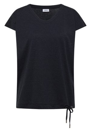 Cecil, DROP-SHOULDER SHIRT WITH CUT-OUT-DETAIL - T-shirt imprimé - universal blue
