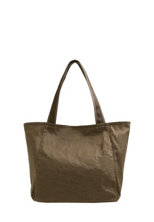 OYSHO, WAXED SHOPPER - Shopping bag - brown