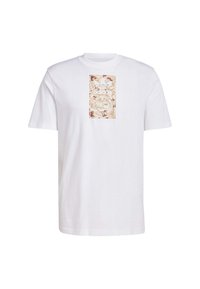 adidas Originals CAMOUFLAGE LABEL - Triko s potiskem - white