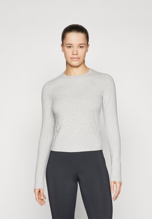 ESSENTIAL SCULPT LONG SLEEVE TOP - Top dugih rukava - light grey marl