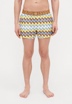 SWIMWEAR - Short de bain - powder blue/tobacco/bright yellow