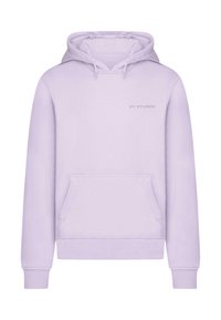 Orgona színű kapucnis pulcsi, elülső kenguru zsebbel és állítható húzózsinórral. Puha tapintású, nyomtatott logóval a mellkason.