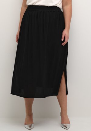 SALINE AMBER  - A-line skirt - black deep