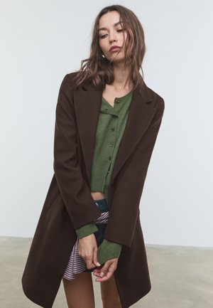 Stradivarius NAPPED - Korte frakker - mottled brown