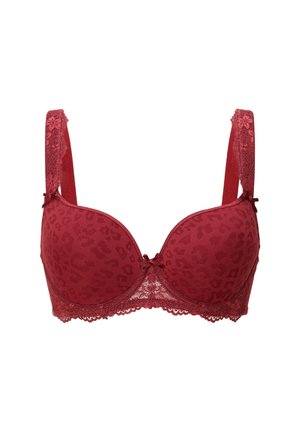 LingaDore, LINGADORE DAILY T-SHIRT BH - PLUS SIZE - T-shirt-bh - ruby wine jacquard