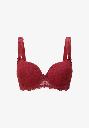 LingaDore, LINGADORE DAILY T-SHIRT BH - PLUS SIZE - T-shirt-bh - ruby wine jacquard