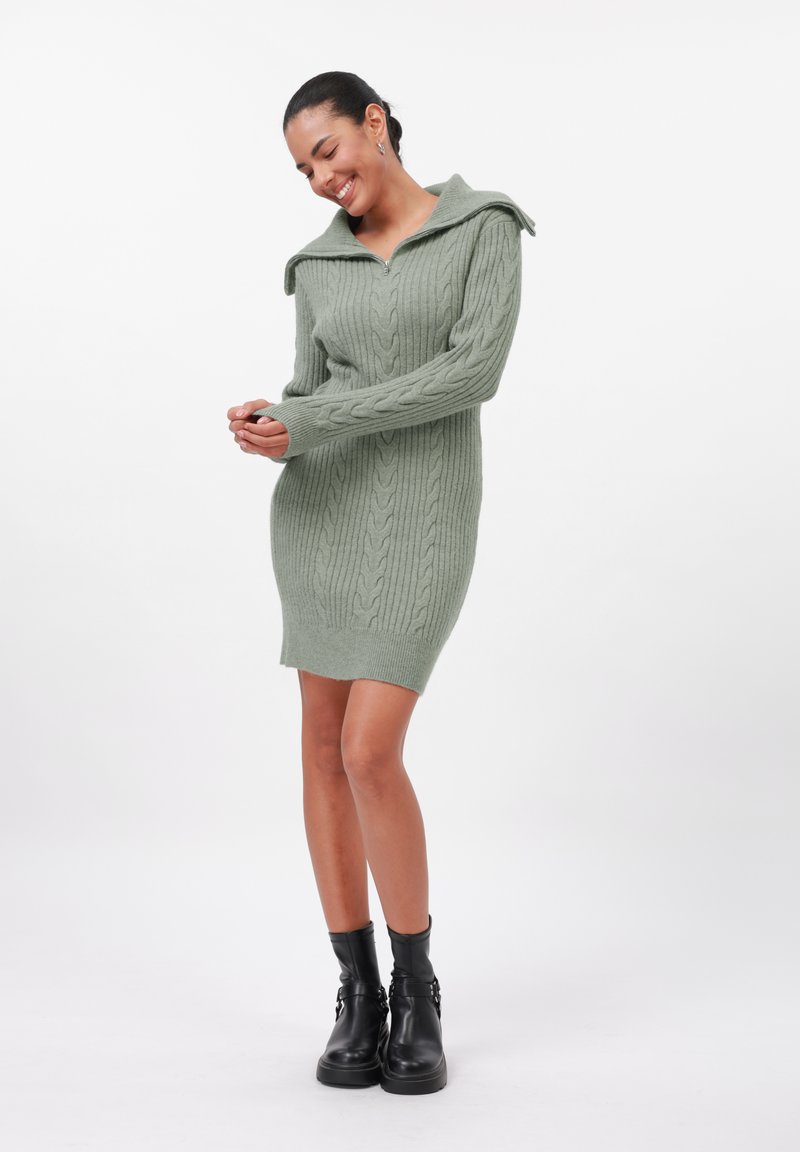 neon green jumper dress Lotsun Jumper Dress in Snake Lime – motelrocks-com-us main image 0
