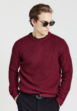 Strickpullover - bordeaux
