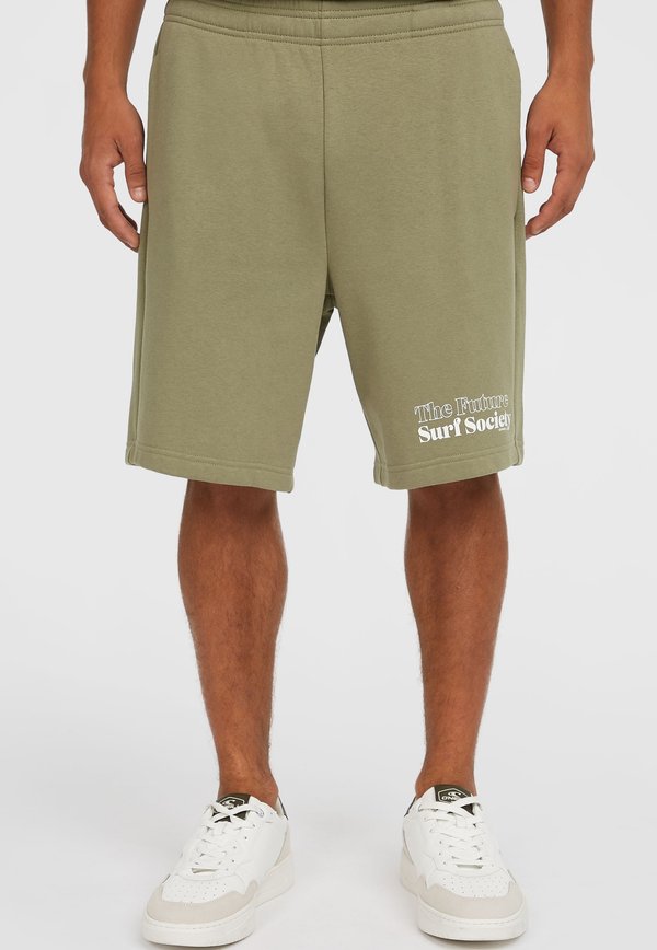THE FUTURE SOCIETY  JOGGERS   - Kurze Sporthose - avery fern