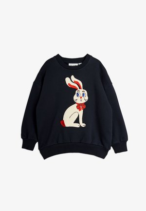 Mini Rodini, RABBIT APPLICATION UNISEX - Sweatshirt - black