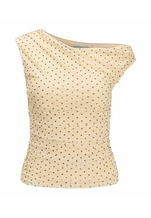 JJXX, TOP JXELVIRA TOP - T-shirt imprimé - alabaster gleam