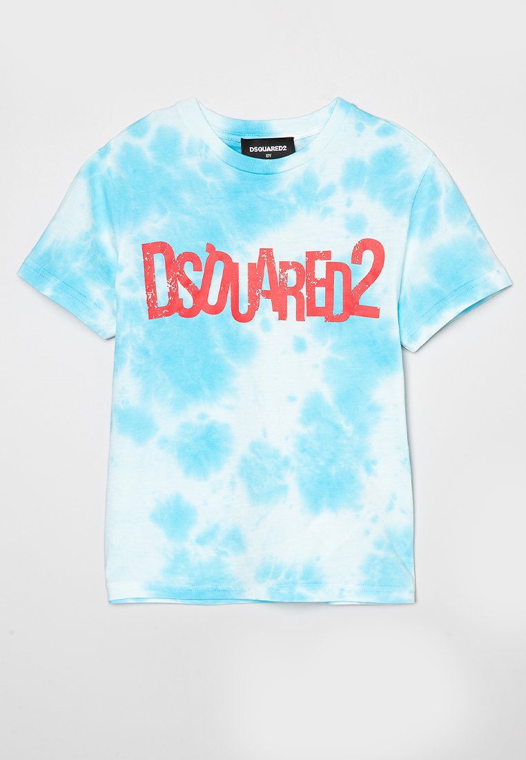 Dsquared2 T-shirt print blauw
