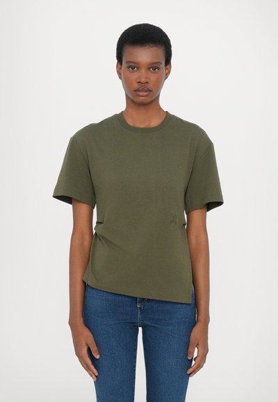 CLOSED DRAPED - T-shirt basique - forest green