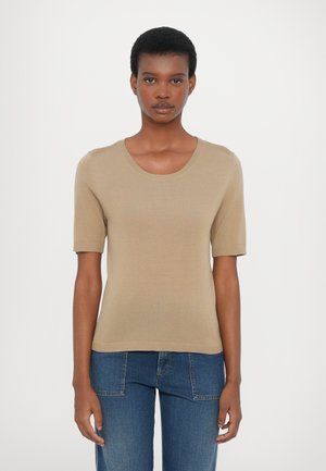 CLOSED CREW NECK SHORT SLEEVE - Pamata T-krekls - urban beige