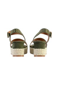 Divine Factory COMPENSÉE - Sandalias con plataforma - kaki