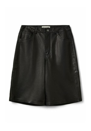 VOKESW - Pantaloni de piele - black