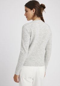 BZB COL V UNI - Pullover - gris clair