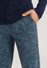 Hanro DAY SET - Nattplagg set - aqua paisley