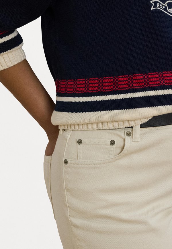 HIGH RISE STRAIGHT ANKLE JEAN - Straight leg jeans - cream wash4