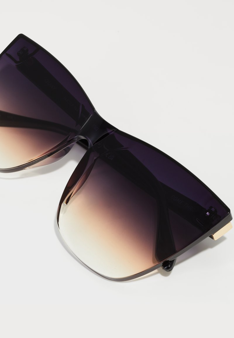 QUAY AUSTRALIA COME THRU - Sunglasses - black/dusk poppy  display picture 2