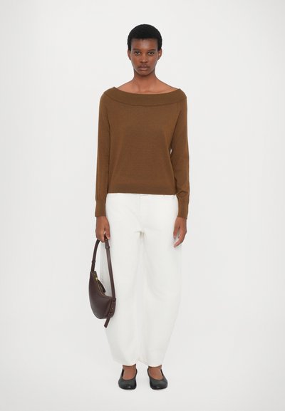 CLOSED WIDE NECK LONG SLEEVE - Jumper - light mocha brown