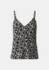 VMPAGE V NECK SINGLET - Felső - black
