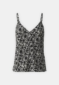 VMPAGE V NECK SINGLET - Top - black