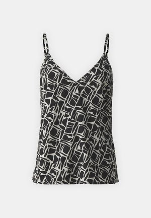 Vero Moda Petite, VMPAGE V NECK SINGLET - Toppi - black