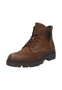 bugatti ANNO - Lace-up ankle boots - cognac