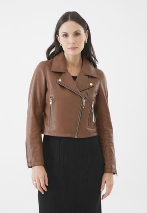 MILLIE BIKER - Nahkatakki - toffee