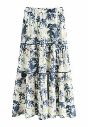 REGULAR FIT -TIERED - Maksiseelik - blue cream