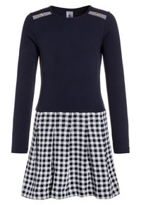 Petit Bateau ROBE - Jerseyklänning - smoking/coquille