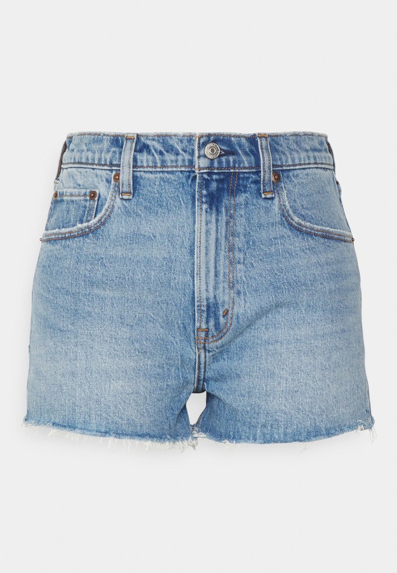 Abercrombie & Fitch CURVE LOVE - Τζιν σορτς - light medium indigo
