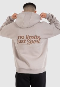 Smilodox Jersey con capucha - hellbraun