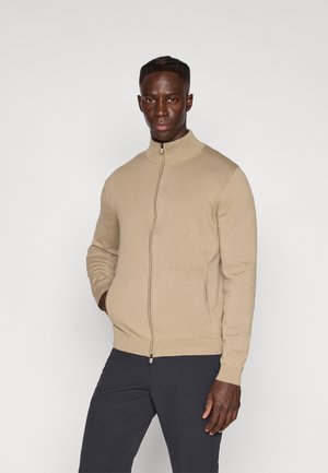 GOLF PRO JACKET DAMIER - Sudadera con cremallera - roasted cashew