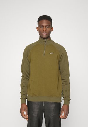 CREEK HALF ZIP - Sweatshirts - army/dark olive