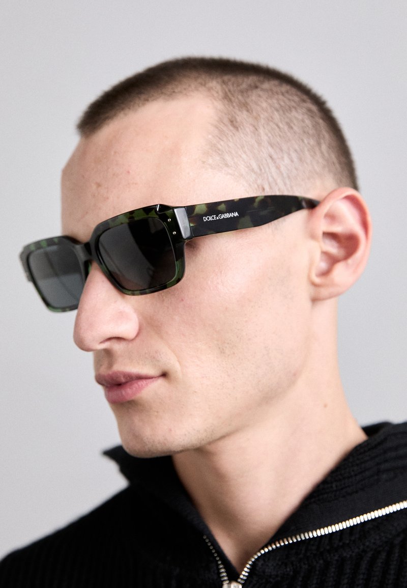 Dolce&Gabbana UNISEX - Napszemüvegek - havana green/dark grey