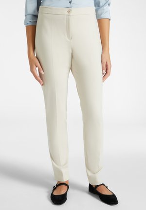 SLIM FIT IN PUNTO MILANO - Broek - bianco