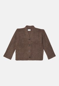 FLUFFY CARDIGAN - Cardigan - dark brown
