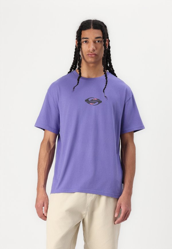 GLOBAL HEAT UNISEX - Print T-shirt - dusted peri2