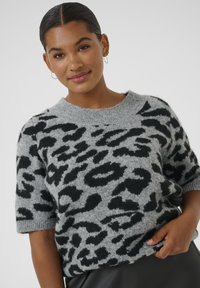 Kaffe Curve SANDIA - Camiseta estampada - lgm black leopard