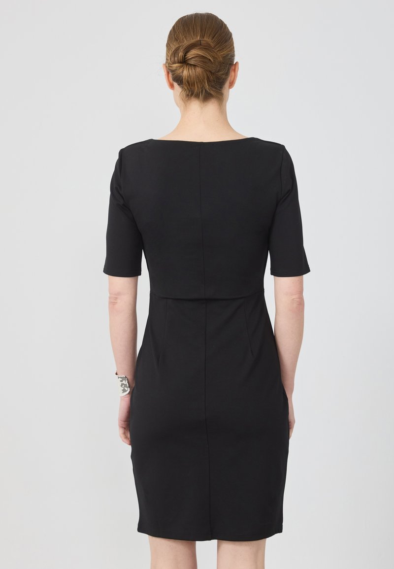 green emerald velvet dress Modern Shift Dress - Black Sequin main image 1