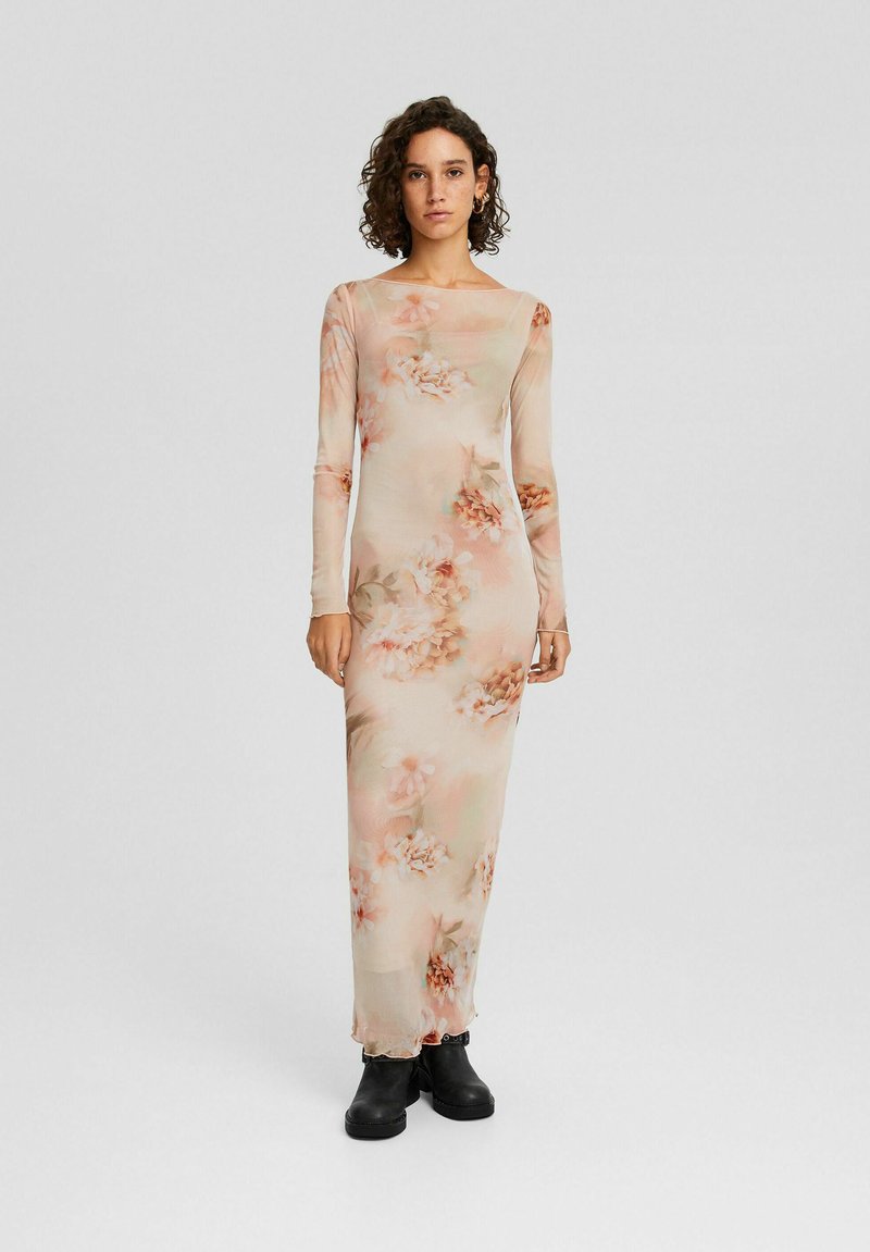 Bershka Maxi-jurk roze Bershka Maxi-jurk roze