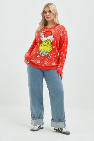 Yours Clothing, PLUS SIZE JUMPERS - Pullover - red